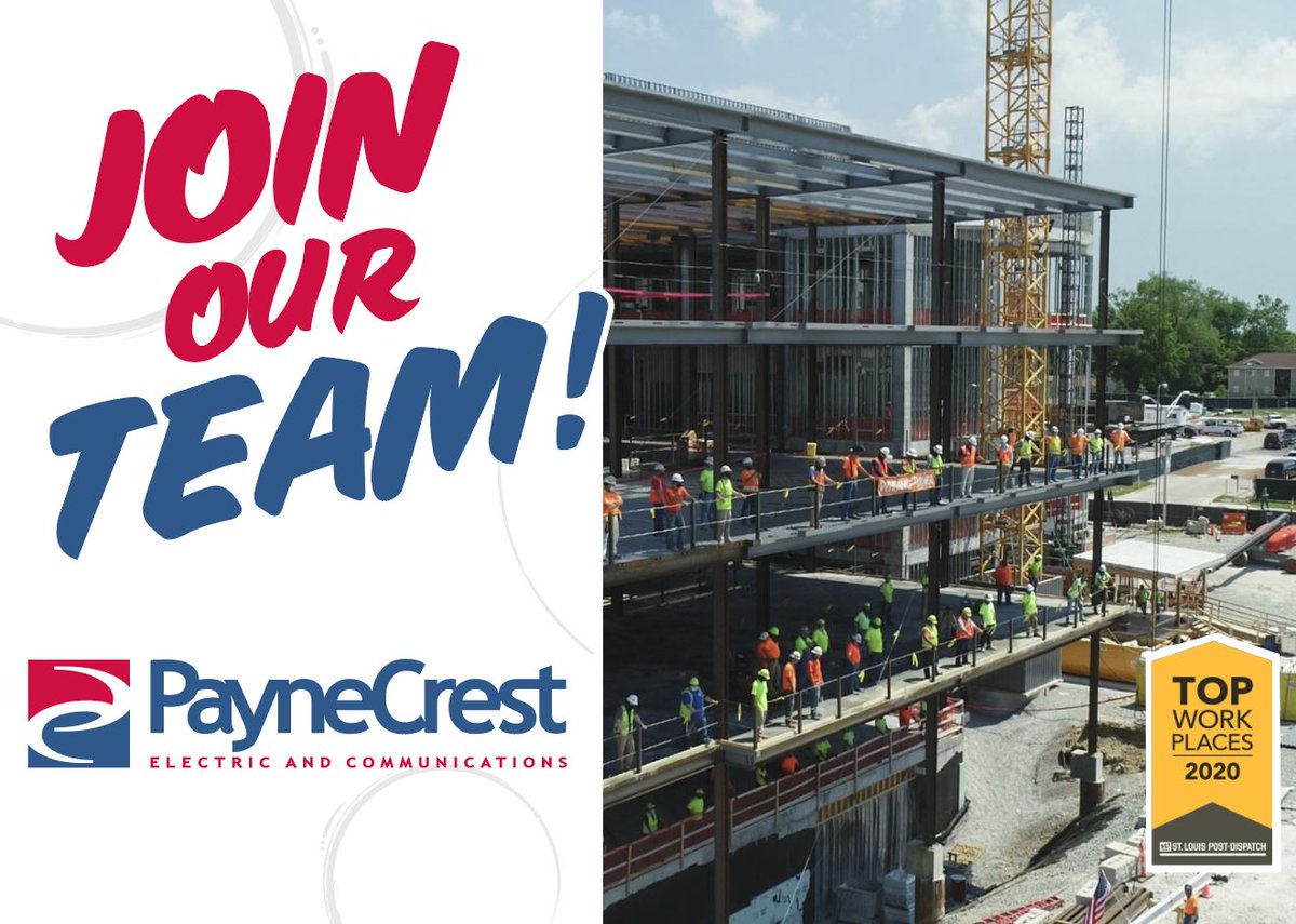 paynecrest's tweet photo. We are #hiring for multiple positions! If you are interested in being a part of our journey please visit https://t.co/oZLgKGqHMv to see our current openings or email your resume to opportunities@paynecrest.com.  #opportunities #journeytosuccess #electrical #industryleader https://t.co/DONmvH9EmY