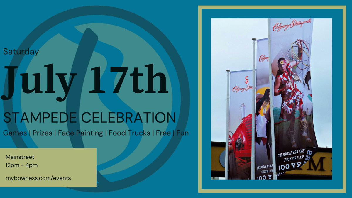Please join us TOMORROW July 17th for our Stampede Celebration on Mainstreet from 12pm - 4pm

mybowness.com/events-input/2…