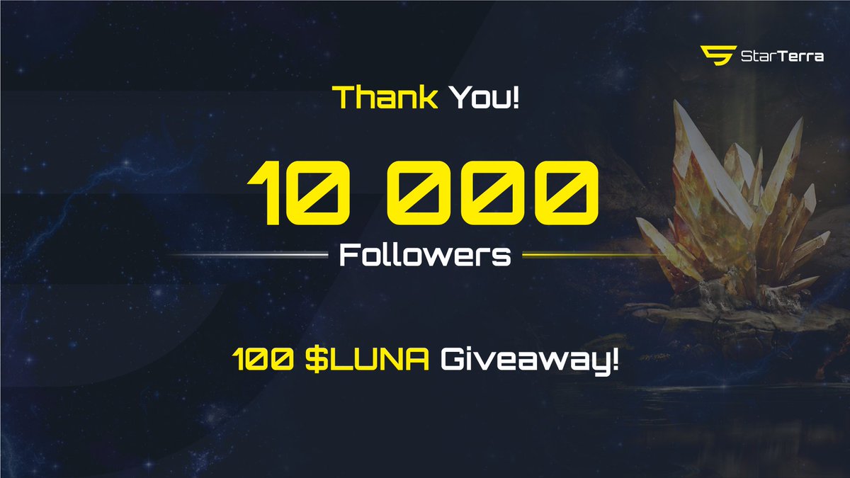 Beep! 10k followers🥳 #Giveaway
We are approaching the start of our #airdrop campaign so it would be good for you to have some $LUNA 😎

100 LUNA will be awarded to the lucky one who follows these simple steps:
1⃣Like
2⃣Retweet
3⃣Leave some inspiring comment