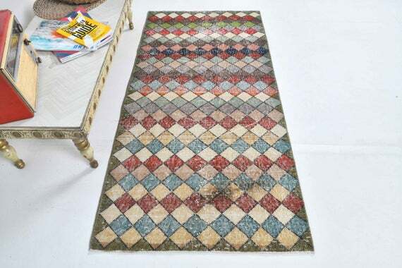 TurkishRugArts's tweet photo. 2.5x5 ft, Retro TURKISH Runner Rug, Oushak Runner, Farmhouse Rug, Vintage Rug, Rug Runner, Wool, Vintage Rug, Handmade Rug, Rug, Checkered by TurkishRugArts https://t.co/uHseaoEfcz https://t.co/BIHrov4DPp