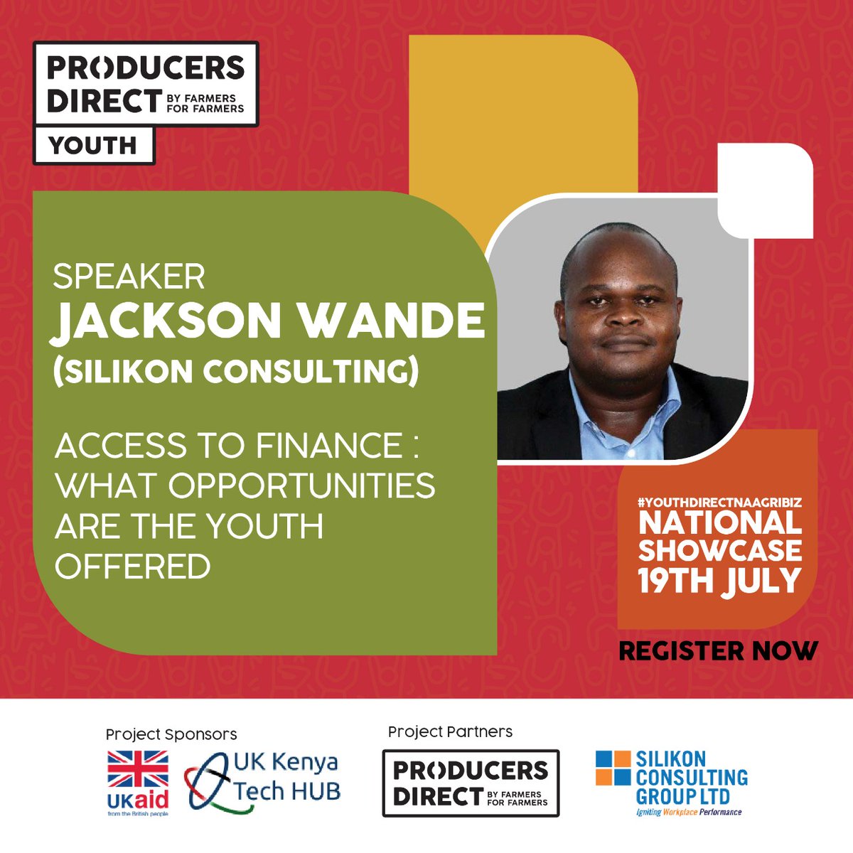 PDYouthDirect's tweet photo. Jackson Wande ni social entrepreneur @silikongroupltd. Anado research &amp; training na ako passionate about ku-restore dignity for youth na wakulima wadogo in 🌍. Come #YouthDirectnaAgriBiz National Showcase on July 19th ulearn more from him.

https://t.co/BoOfJ6PhpL #PDYouthDirect https://t.co/syA7KiddTV