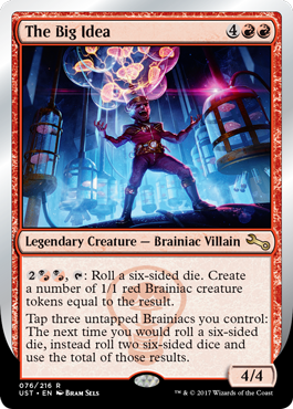 MtgDeckCheck's tweet photo. So how many of the #edh community are gonna start sliding more #mtgUnstable cards in their decks for those extra dice rolls? https://t.co/X9J1Tez0cW