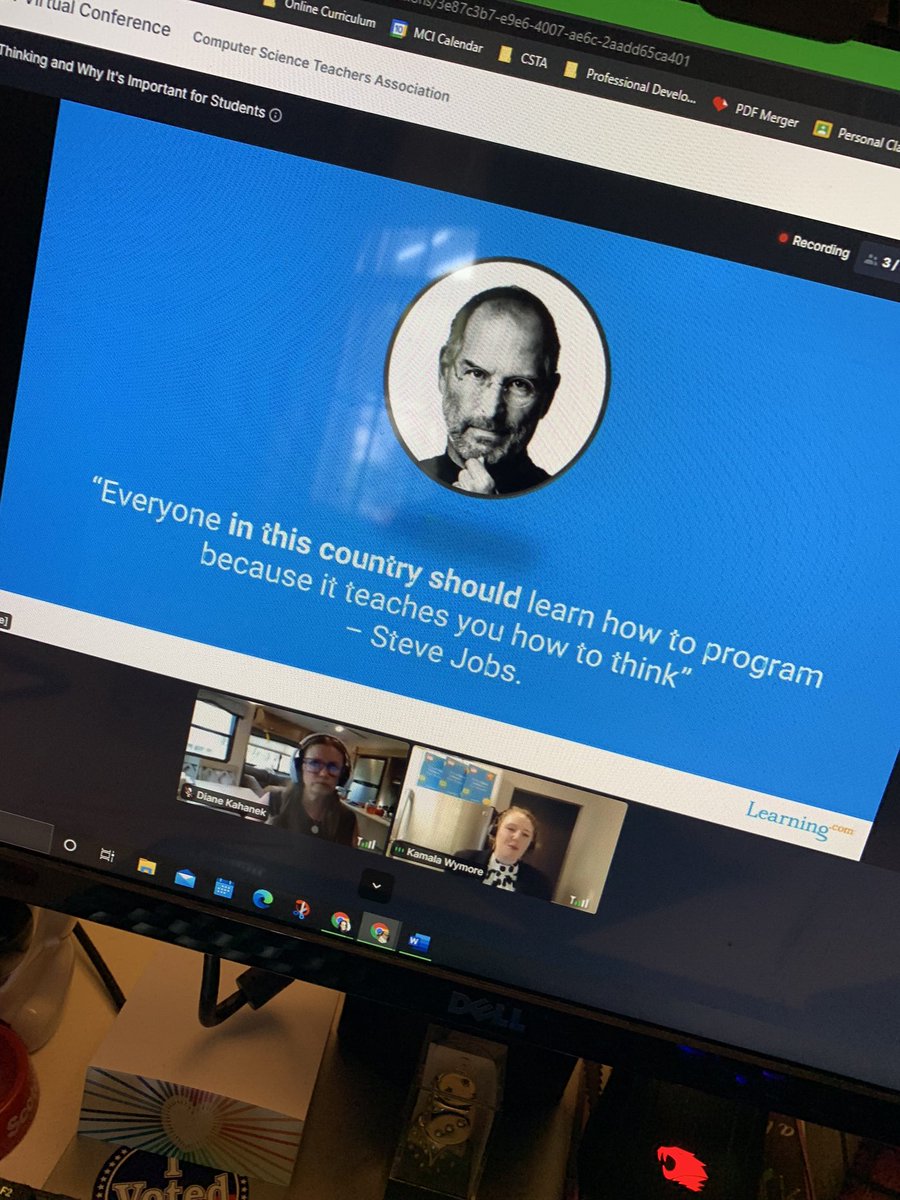 l_tiandra's tweet photo. Computational thinking is such an important concept
#compthinking #CSTA2021 #steveJobs https://t.co/4YHXqMmyAl