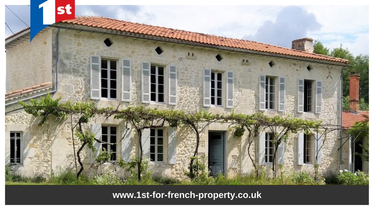 1st4FrenchProp's tweet image. What a beautiful stone home! 

Set behind classical wrought iron gates, this property has everything you could ever wish for.  

Do not hesitate about this property- It won’t be here for long.
Search Ref No: 184074 to find out more

#1stforfrenchproperty #Montguyon