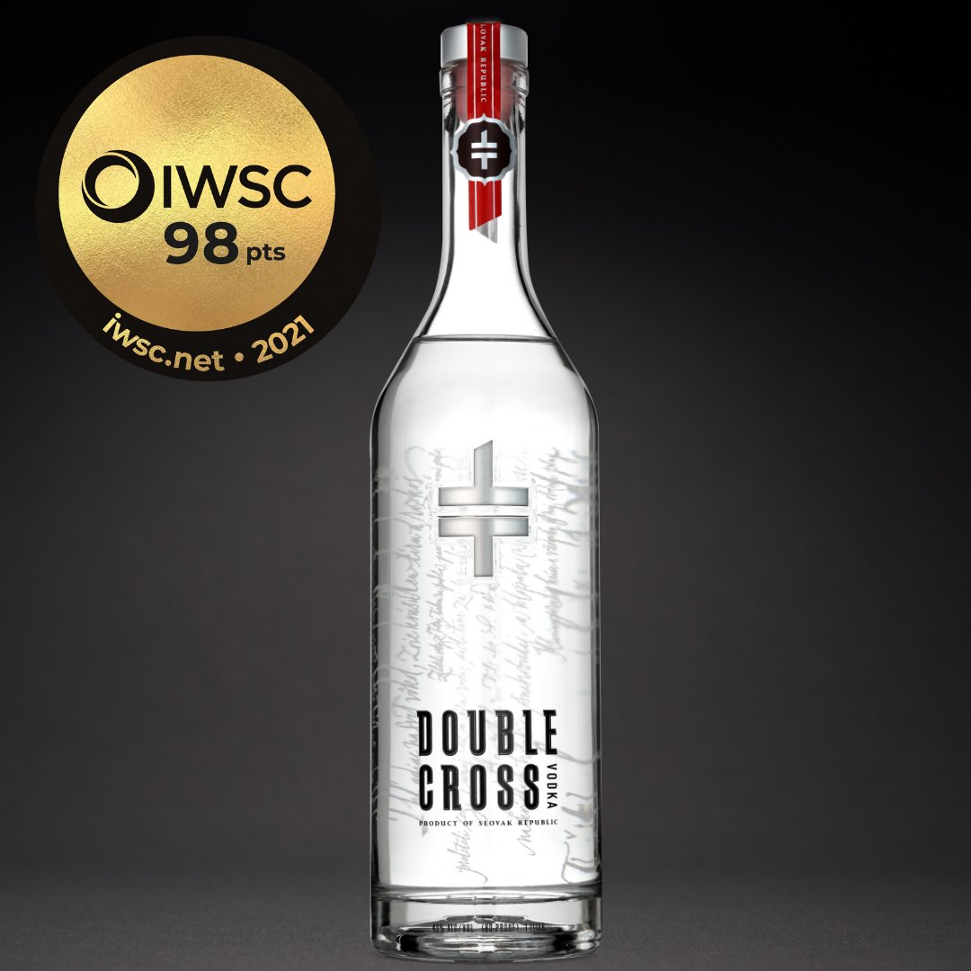 Double Cross Vodka We Scored 98 Points And Won An Outstanding Gold Medal At This Year S Theiwsc Please Clap T Co A0viugd9n2 Twitter