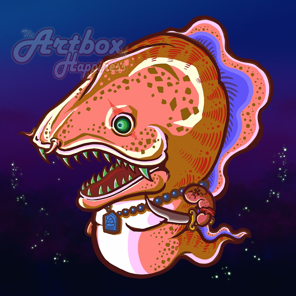 LanhoiB's tweet photo. MORI (moray eel)
is a sword man in the Ocean troop. 
Now swimming in the Opensea and can be collected 
https://t.co/bFCaOfgsyu
https://t.co/xtg5XM9pTY

#NFT #NFTThailand #NFTartist #NFTdrop #cartoon #sea #ocean #creature #morayeel https://t.co/gl34rNNxaG