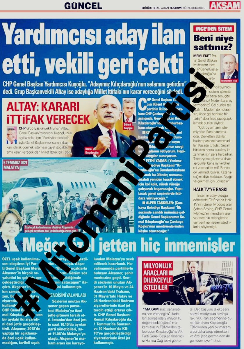 MİTOMAN Çıktı 
Kemal Kılıçdaroğlu yine Yalancı Çıktı. Cumhurbaşkanı adaylığı da yalan çıktı.
Chp =  #MitomaniPartisi
