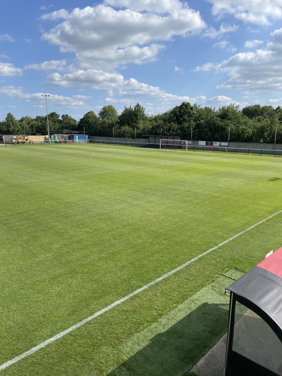 The pitch at the <a href="/ASM_Autos/">ASM Auto Recycling</a> Stadium looking in fine condition ahead of tomorrow’s game against <a href="/FCSouthall/">Southall FC</a> 👌🏻