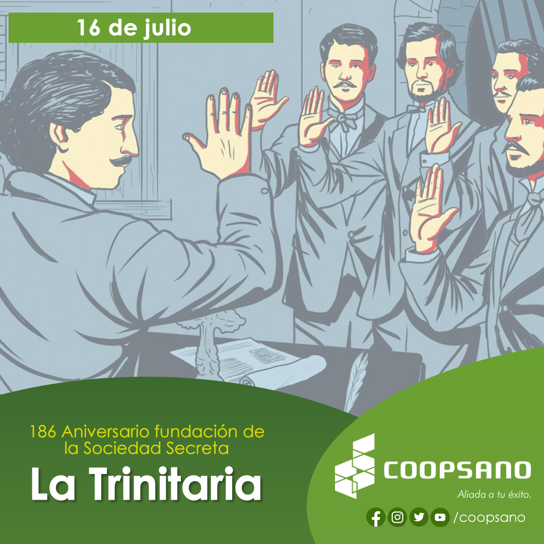Coopsano's tweet photo. Hoy 16 de julio recordamos el aniversario de la fundación de La Trinitaria. 🇩🇴🇩🇴🇩🇴
COOPSANO, 𝘈𝘭𝘪𝘢𝘥𝘢 𝘢 𝘵𝘶 é𝘹𝘪𝘵𝘰. 🤝
Visítanos hoy en: https://t.co/o5gDS0ZNbM 🎯
#coopsano #LaTrinitaria https://t.co/Jvi6XxiFdg