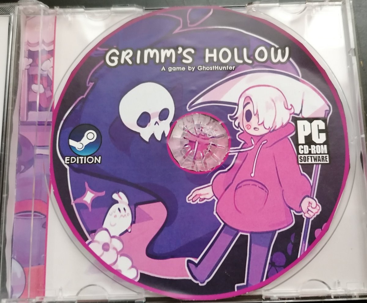 AlexFinite_'s tweet image. After getting permission from @grimmshollow, here it is at last, Grimm's Hollow in Physical 💜

All it's made by Myself!

#GrimmsHollow #indiegame #PhysicalCD #Editor #Photoshop