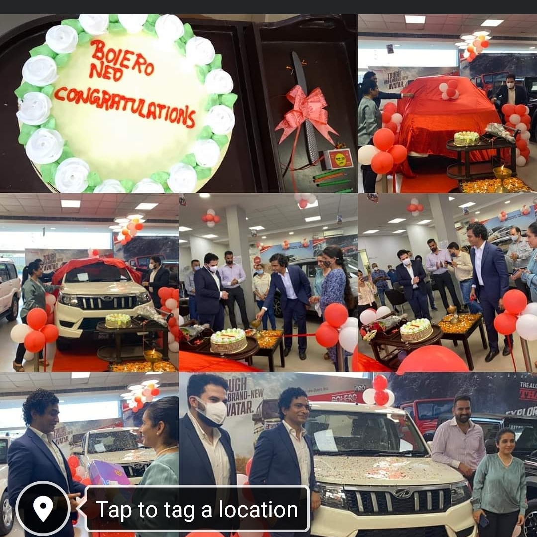 🎊CELEBRATING LAUNCH OF 🎊
               *BOLERO NEO*
                          @
         *DEE EMM MAHINDRA*