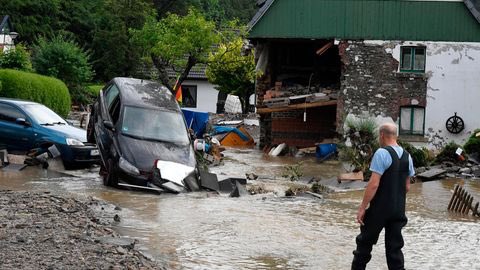 Almanyanın iki eyaletin de su felaketi