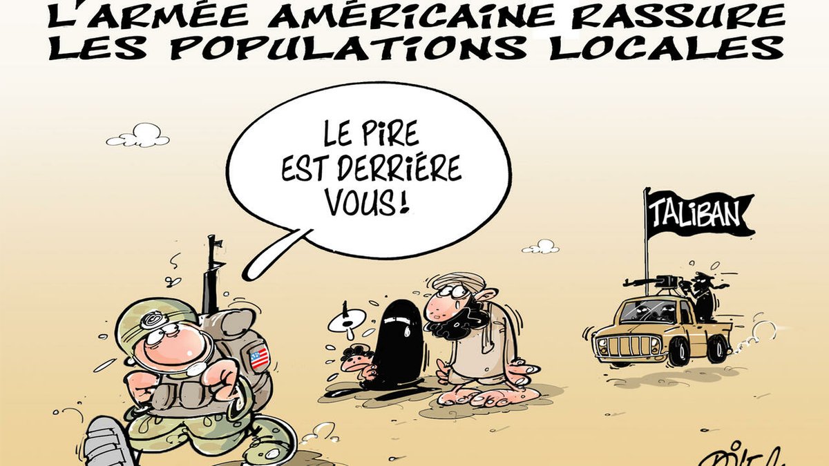 L'actu en dessin : le retrait américain d'Afghanistan et la menace talibane f24.my/7qNl.t