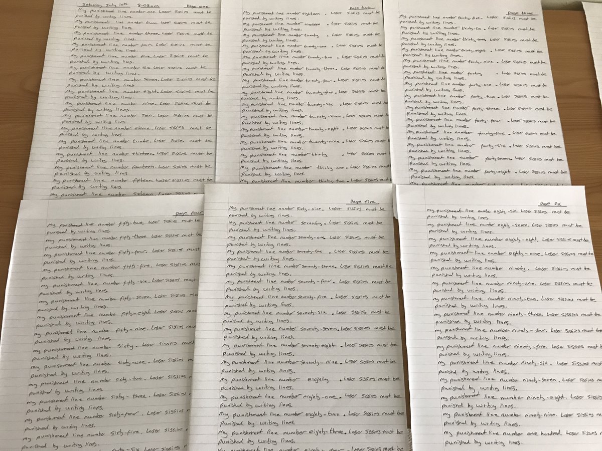 SuitedDominant's tweet photo. Pathetic loser workhorse has carefully finished the lines assigned to him following his rules and protocols. 
Structure is a good thing.  #writinglines #linewriting #punishmentlines #linepunishment https://t.co/tvcv2UqOAt