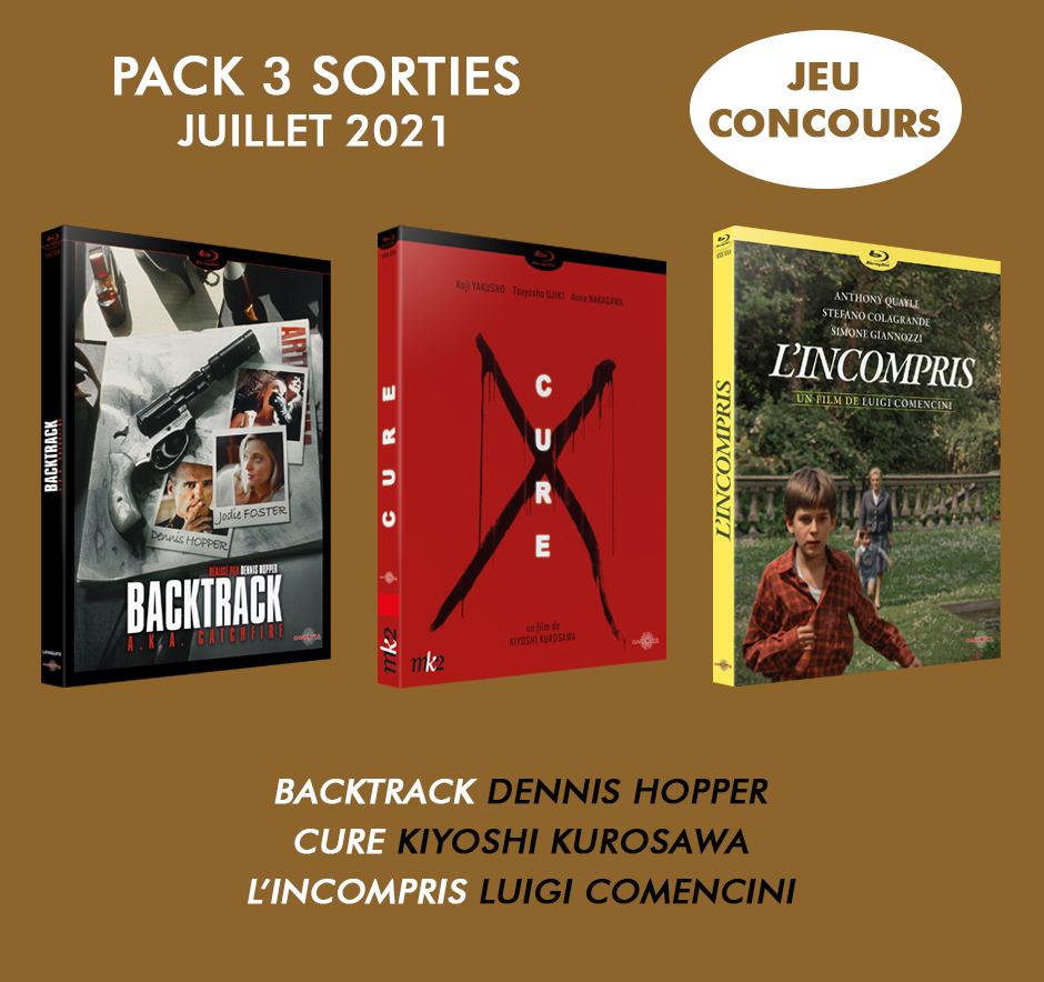 CarlottaFilms's tweet photo. #JeuConcours Si vous n’avez pas encore notre pack Blu-ray/DVD de juillet réunissant BACKTRACK, L’INCOMPRIS et CURE, tentez de le gagner !!! RT + Follow pour participer. Tirage au sort du gagnant lundi à 12h30.
https://t.co/mqVRq9GT9X https://t.co/7xaPwW2P5F