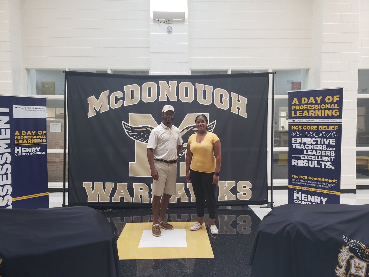 MHS_WarHawks's tweet photo. The McDonough Cluster is READY  for our new teachers joining the family @MHS_WarHawks @MMS_HCS @WLE_HCS @TES_hcs @WCE_HCS for the #HCSEducatorLaunch #pursuitofexceptional @HenryCountyBOE @LearnInHenry @KirkShrum https://t.co/4KlhLXBgqu