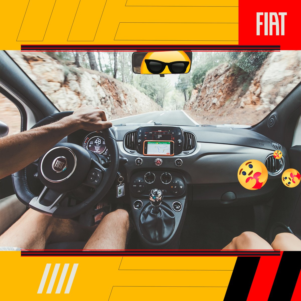 FiatColombia's tweet photo. Sorprende al amor con una escapada juntos. ¡FIAT te acompaña! 🚗☀😍 #FiatCol #FIAT #ArgoDrive #Emoción #AmoMiFiat #ActitudFIAT #Colombia #ModoFiat https://t.co/Ork9NMzbXp