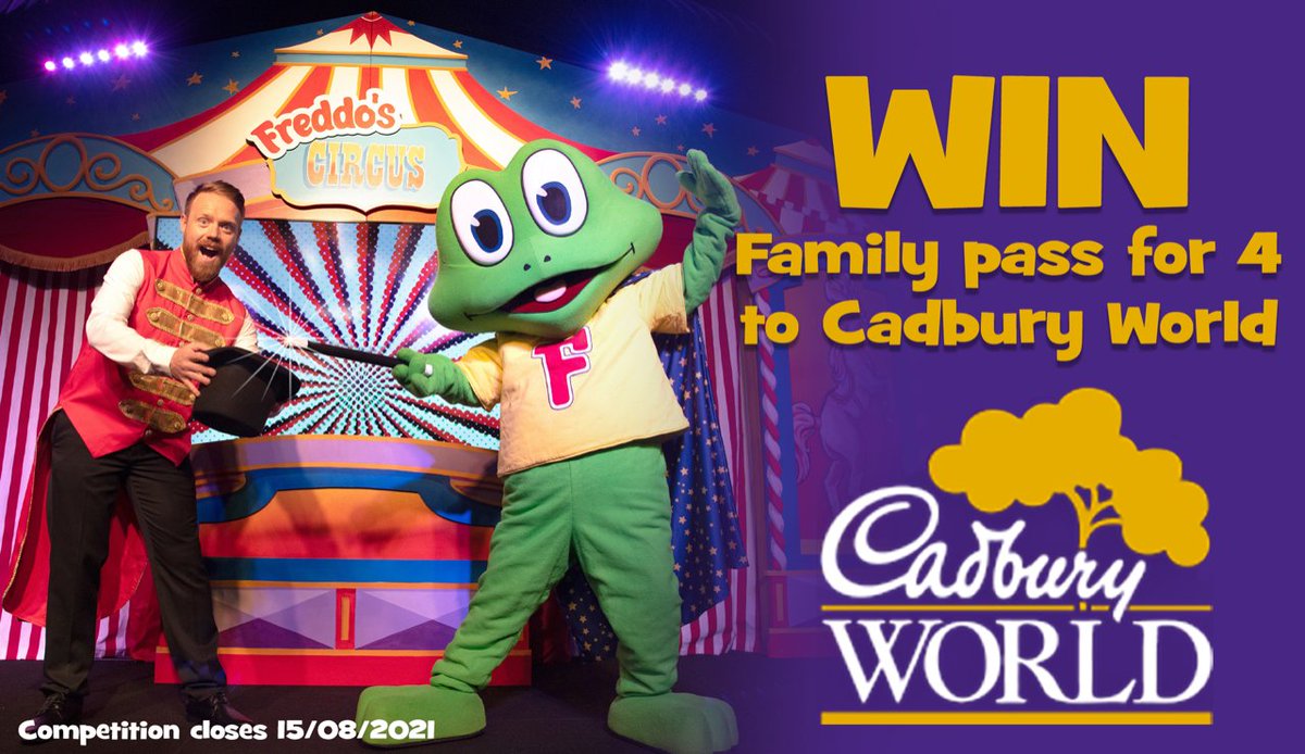 #WIN a family pass for 4 to <a href="/CadburyWorld/">Cadbury World</a>. 🍫

FOLLOW + RT before 15/8 to enter!