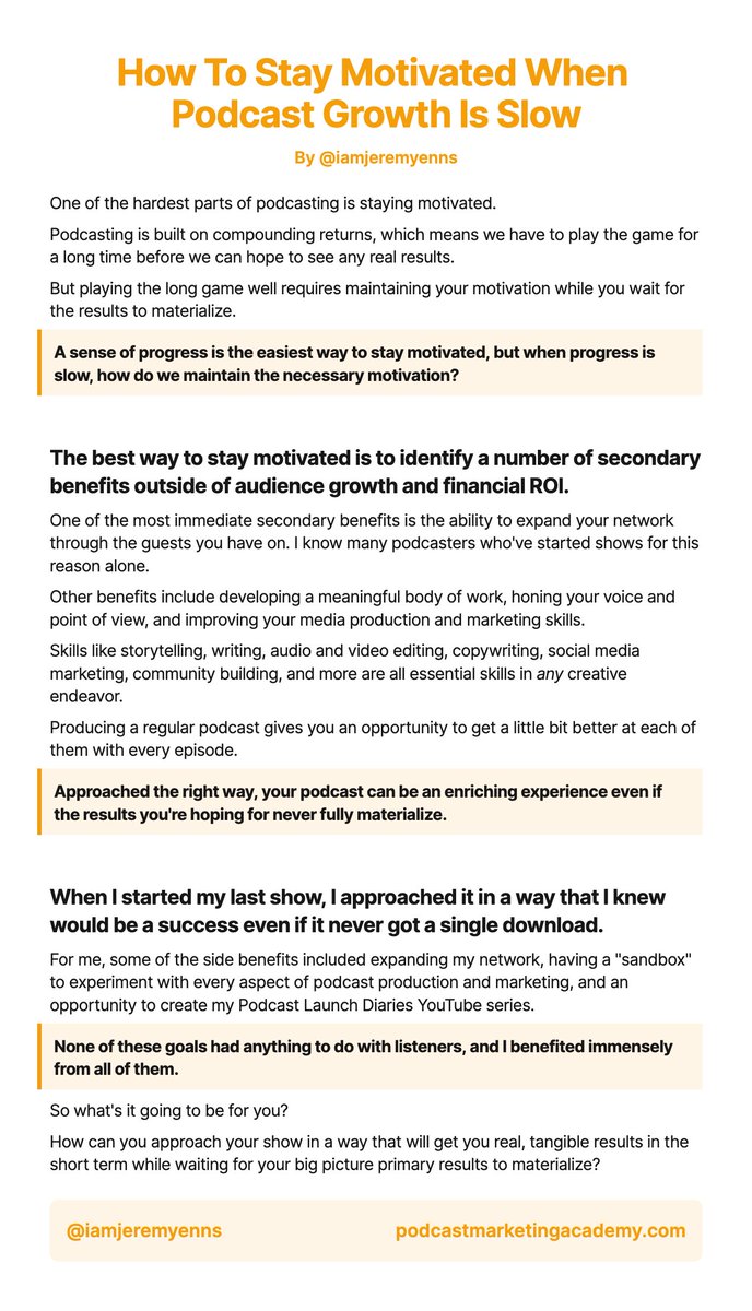 How To Stay Motivated When Podcast Growth Is Slow