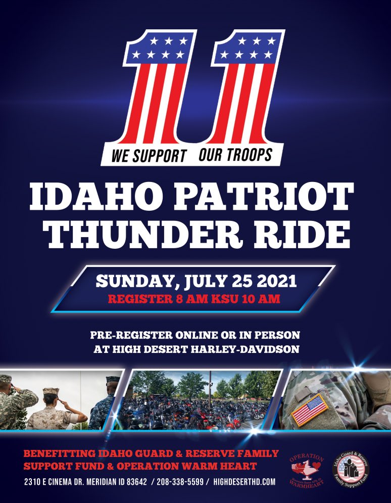 BikerBook4Chari's tweet photo. #meridian #idaho - July 25

#harleydavidson #motorcycles #charityevent #guardandreserve 
#thebikerbookforcharity https://t.co/aLuvxMTdb0