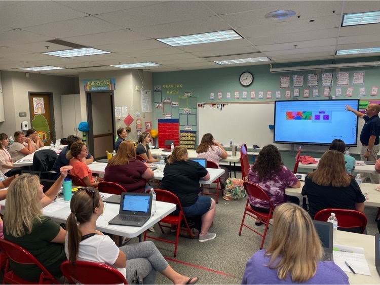 Some of our elementary staff continuing to learn! Having a great time!