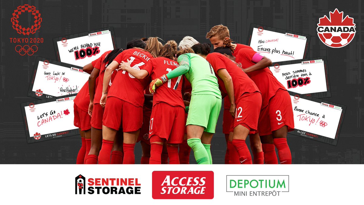 CanadaSoccerEN's tweet photo. Let Canada Soccer’s Women’s National team know that the country is behind them. Cheer on #CANWNT by filling out a good luck post card and sending them a special message using the link below!

https://t.co/wMLWTY2zM4

cc: @AccessStorageCA, @Sentinelstorage https://t.co/IdXLstax2V