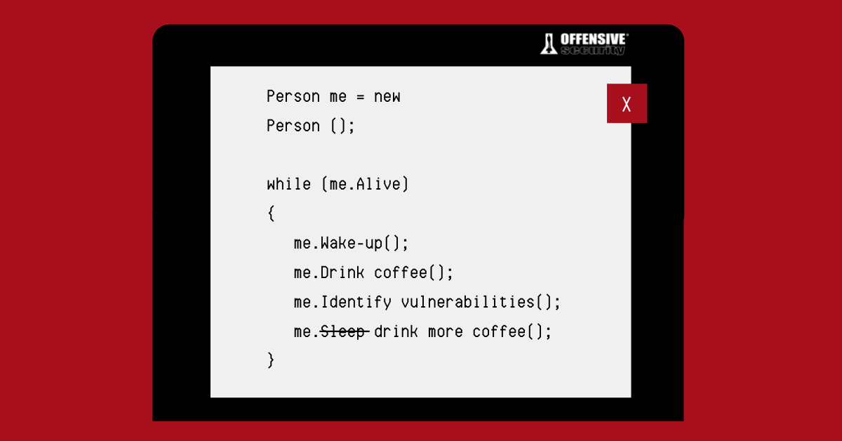 offsectraining's tweet photo. ☕️ state of mind. https://t.co/by98WqS2Gb