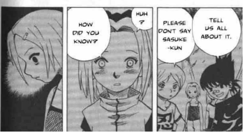 One Of The Biggest Reasons I Believe Ino Never Had A Crush On Sasuke And Actually Liked Sakura Is When She Found Out Abt Sakura S Crush On Sasuke