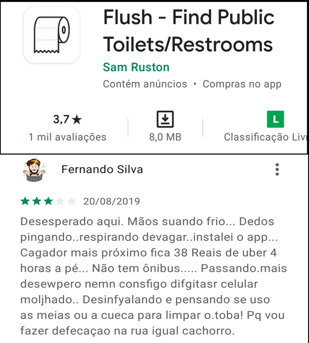 perolasgps's tweet photo. o aplicativo mostra todos os banheiros mais pertos que estão a sua volta https://t.co/DaE0FN12d5