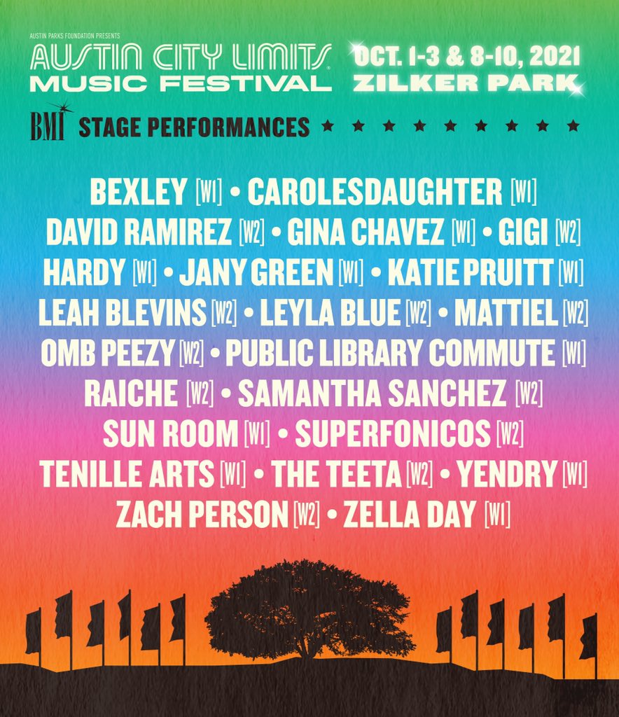 But wait, there’s more! ✨ Take a look at which up-and-coming artists will be taking the BMI Stage this fall, including <a href="/bexleyofficial/">Bexley</a> (WK1), <a href="/carolesdaughte1/">carolesdaughter</a> (W1), @ramirezdavid (WK2), @ginachavez (WK1) + many more. 

October just got so much more exciting! 🤩