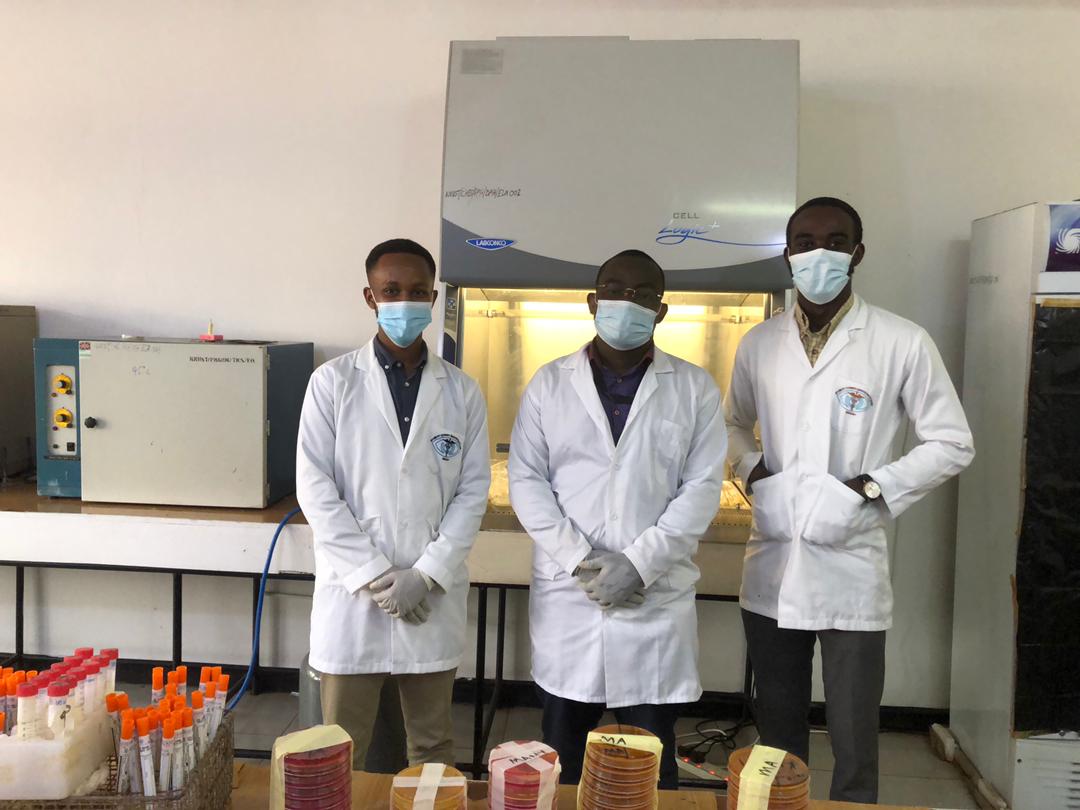 TidiFoundation's tweet photo. One of this year's beneficiaries of TiDi Research Grants [Mr. Isaiah Osei Duah of KNUST Doctor of Optometry (middle)] through the fund awarded to him by the foundation is helping other students to gain lab experience and research work. https://t.co/onnqKisPDf