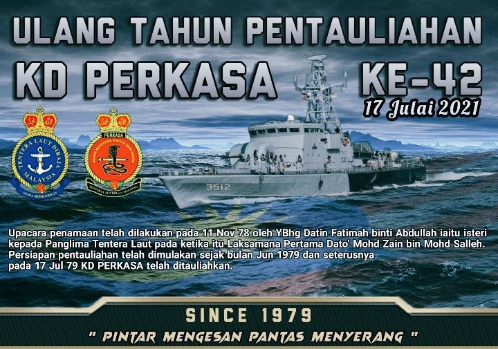 42 tahun berbakti dan akan terus kekal berjasa demi pertiwi!!
<a href="/tldm_rasmi/">Royal Malaysian Navy</a> 
<a href="/Mawilla_1/">MAWILLA 1</a>