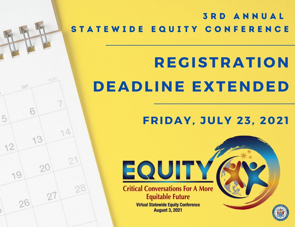 Statewide Equity Conference registration deadline extended to Friday, July 23, 2021
