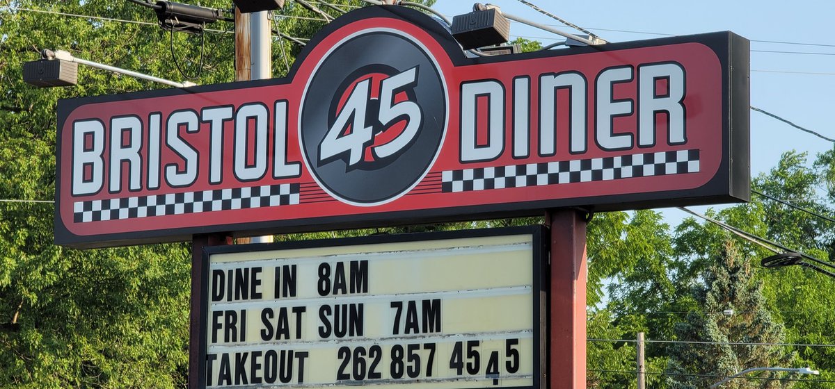DangTravelers's tweet photo. Definitely going down as one of our favorite restaurants in Kenosha!❤

Bristol 45 Diner is a 50's style restaurant with great breakfast, a retro vibe and an extremely welcoming staff. 

#MWTravel #KenoshaFun #Wisconsin @VisitKenosha https://t.co/cPJhVeM17O