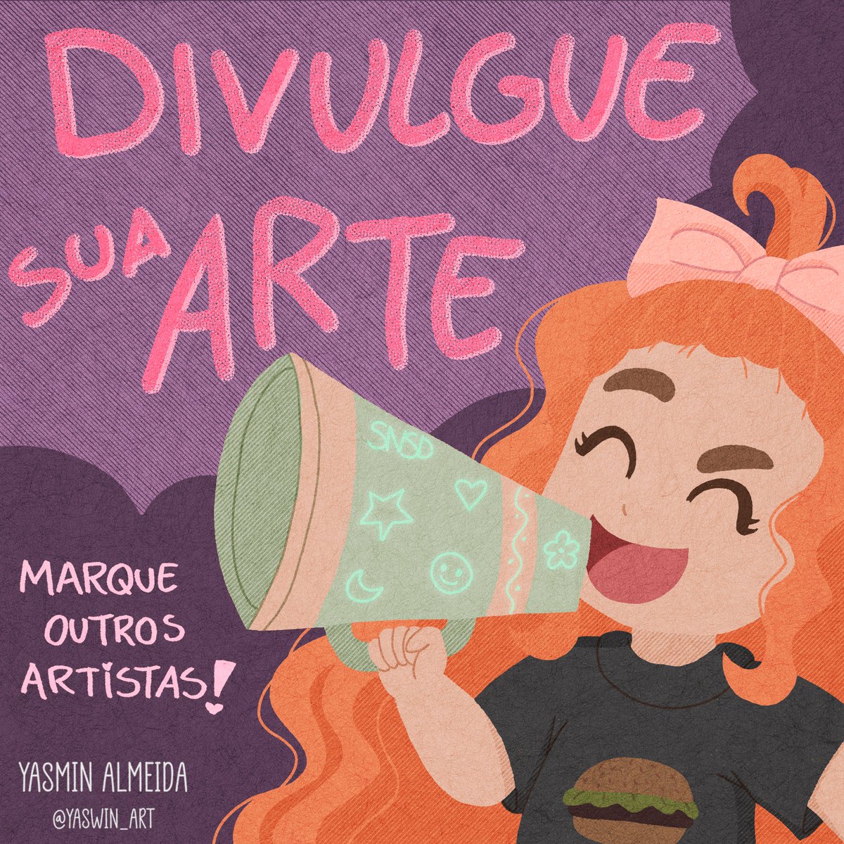 yaswin_art's tweet image. ✨🦊 Divulgue Sua Arte 🦊✨

Regras: 

- Se apresente, fale de vc
- Marque artistas que vc curte
- Interaja com os outros
- ❤️ +🔁 para chegar em mais artistas! 

 ✨ vou dar rt em todos ✨
#art #artshare #FixTheAlgorithm