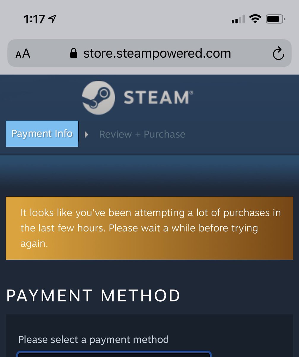 AliLars's tweet photo. @Steam Please fix this so we can reserve our unit. https://t.co/h9RMg8xKcW
