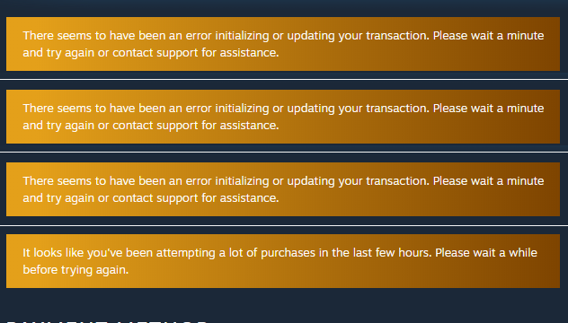 TheUnallied's tweet photo. @Steam Why is buying every kind of gaming hardware now an awful exercise in futility? #SteamDeck https://t.co/KSAlKPtDGF