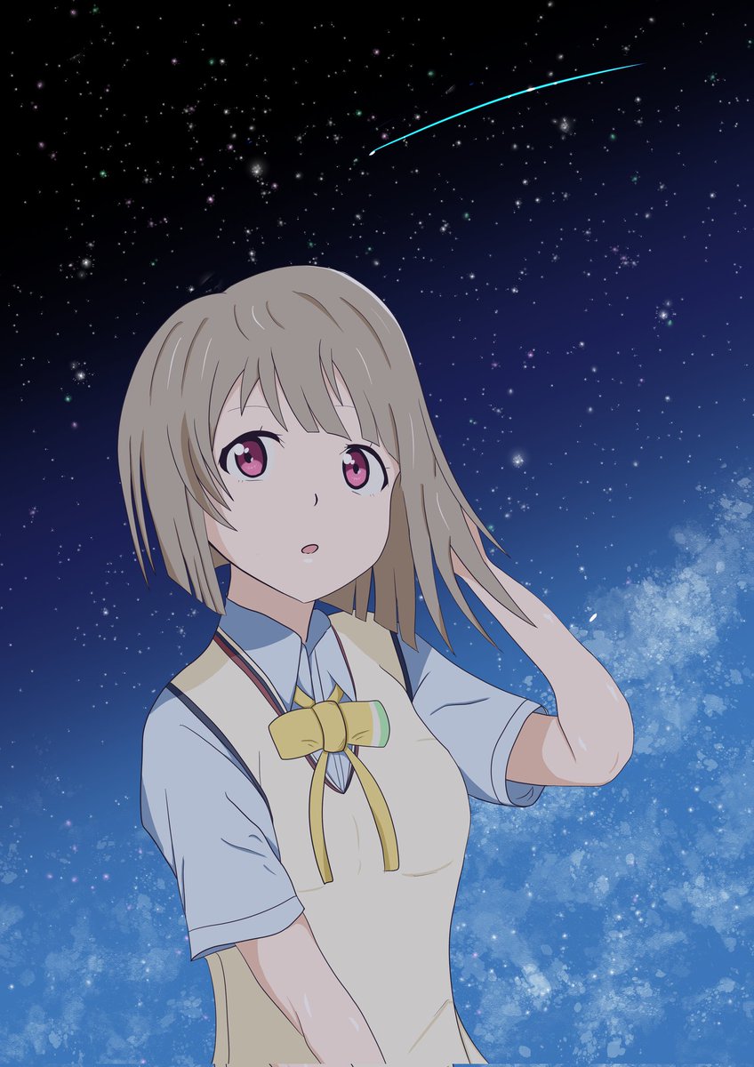 星空とかすみん
#イラスト初心者
#絵描きさんと繋がりたい
#イラスト好きと繋がりたい
#lovelive #虹ヶ咲 #中須かすみ 