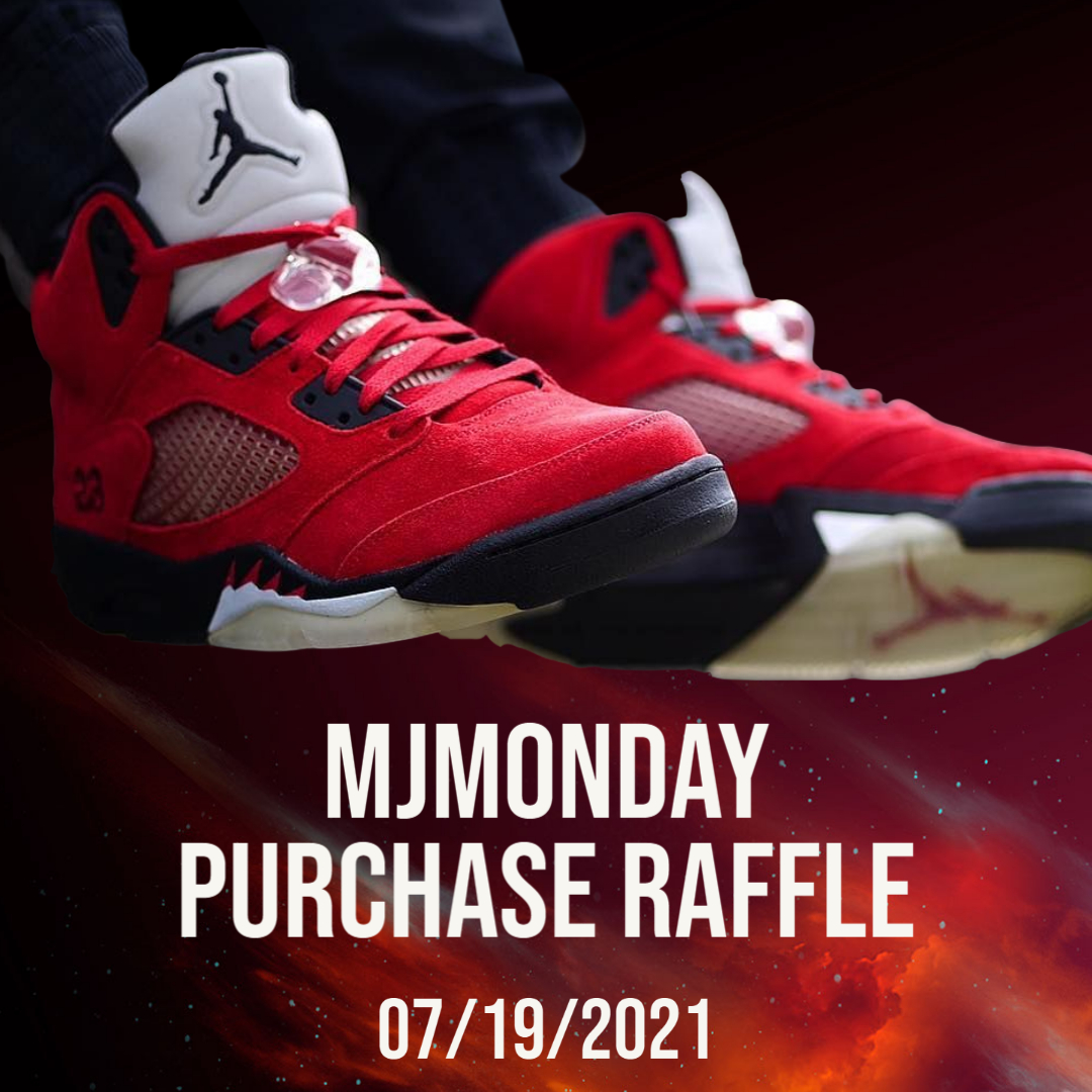 MJMONDAY PURCHASE RAFFLE RELEASE

Air Jordan Retro 5 "Raging Bulls" (Men's, GS &amp; PS)

To qualify: 
1. Rt this post 
2. Sign up via the link in our bio 

All participants must have a customer account/be following <a href="/thecloset/">mariacristina monti</a>. 

#Shoplocal #smallbusiness #retrorelease