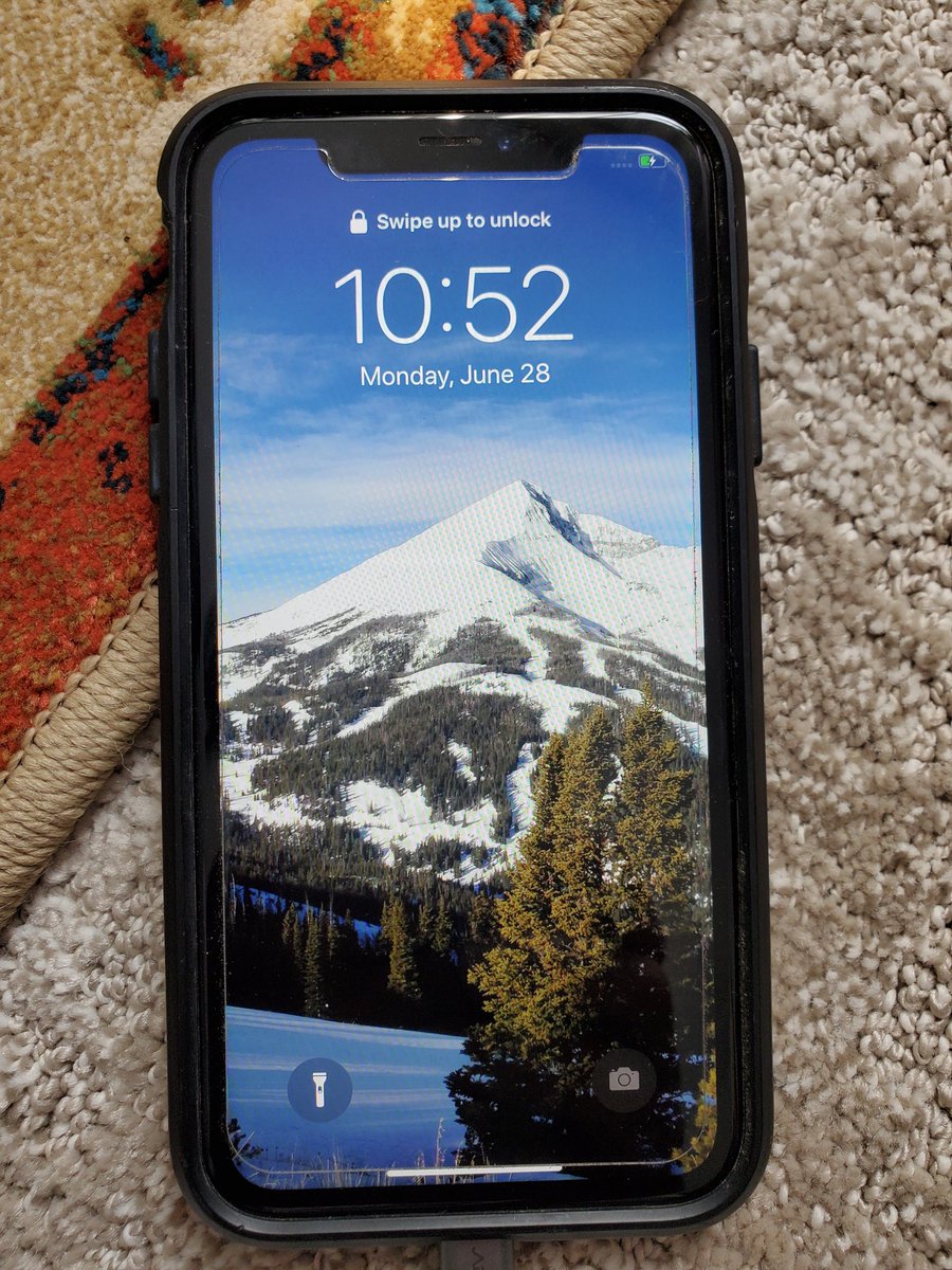 Someone from Bozeman who drives a Rav4 and likes to fly fish lost this phone on the N Fork of the Flathead River. Please help me return it. It charges and this is the screen lock from June 28.