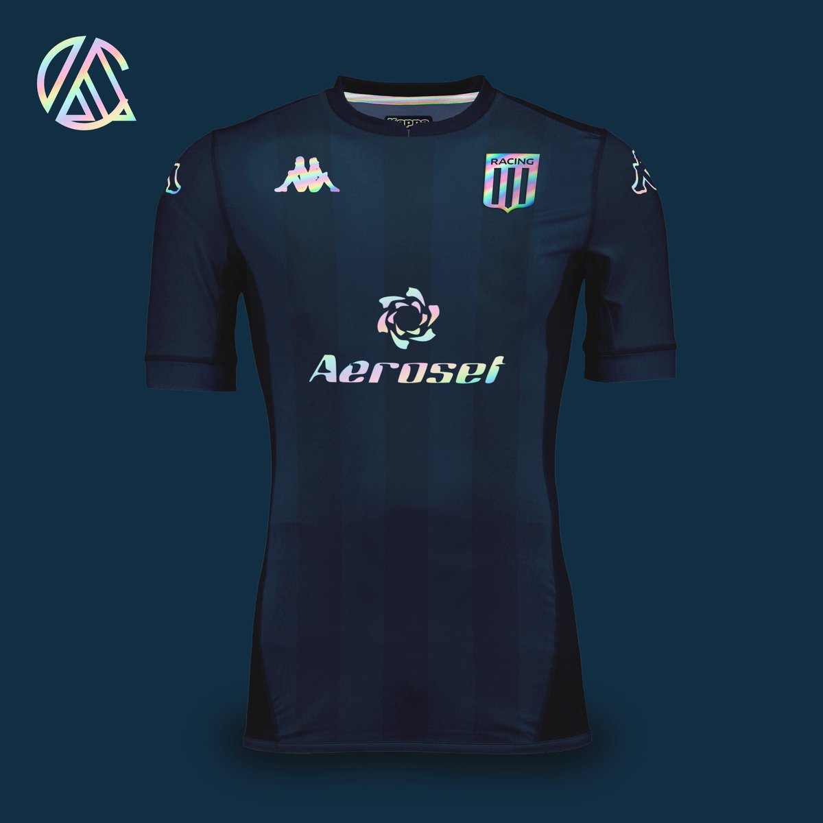 ACdesign16's tweet photo. -Racing x Kappa
-Away Kit
-Logos iridiscentes
-Mockup: @PARDOSPORTPY

#JUEVESF4NTASY #Fecha3 #Temporada4 @LaCasacaBlog @EleteTSC @marcadegol https://t.co/OZuzaD7ZJ8