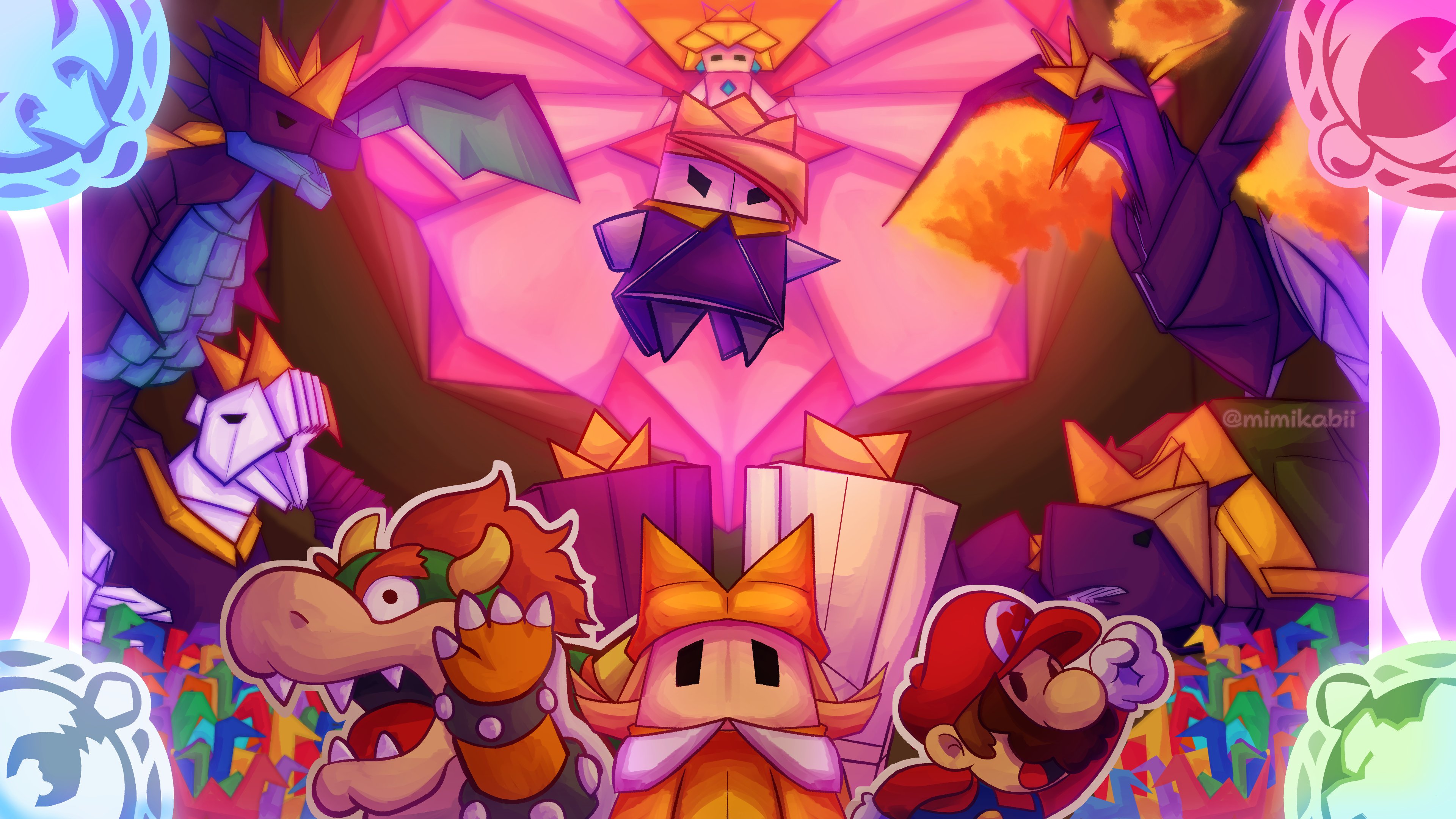 Paper mario origami king. Paper Mario Origami King Block ?. Paper Mario Origami King фон. Paper Mario Switch.