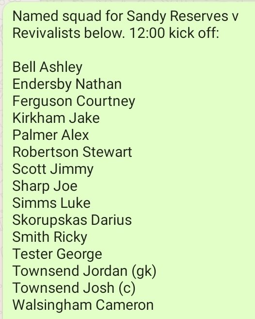 Sandy FC Reserves (@reservessandy) on Twitter photo 