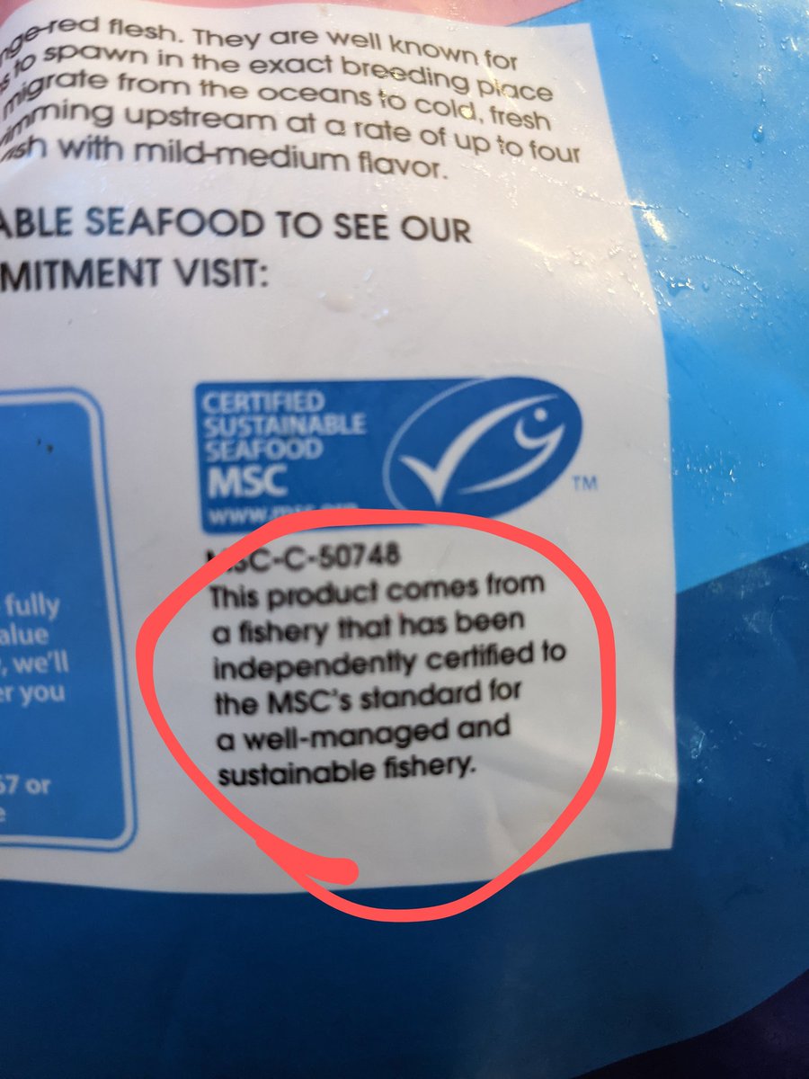 BlueOverBrown1's tweet photo. @Walmart Both of these pictures are from the same bag. Please explain to me how this product can be both wild caught and raised in a fishery. Seems fishy to me! https://t.co/rHXuT0Tjxh