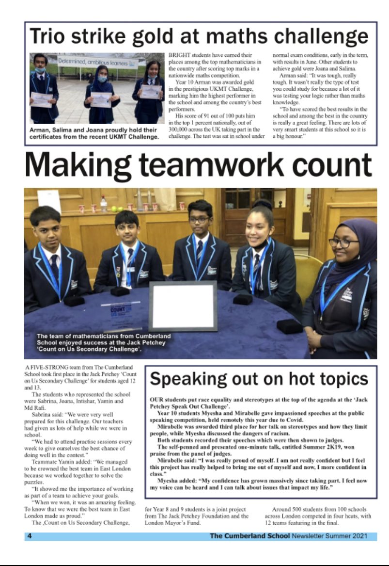 Our end of term newsletter is a blockbuster! Thank you to our amazing staff and students. Have an enjoyable summer!@CumberlandE13