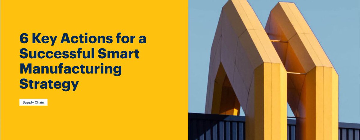 What are the 6 key actions for a successful #smartmanufacturing strategy?  Gartner can help:

gartner.com/smarterwithgar…

#MES #ManufacturingOperations #SmartFactory #Industry4.0

<a href="/Gartner_inc/">Gartner</a> <a href="/simonfkj/">Young Heat Rock</a> <a href="/MESAp2e/">Manufacturing Enterprise Solutions Association</a> <a href="/mrhalpern4353/">Marc Halpern</a>