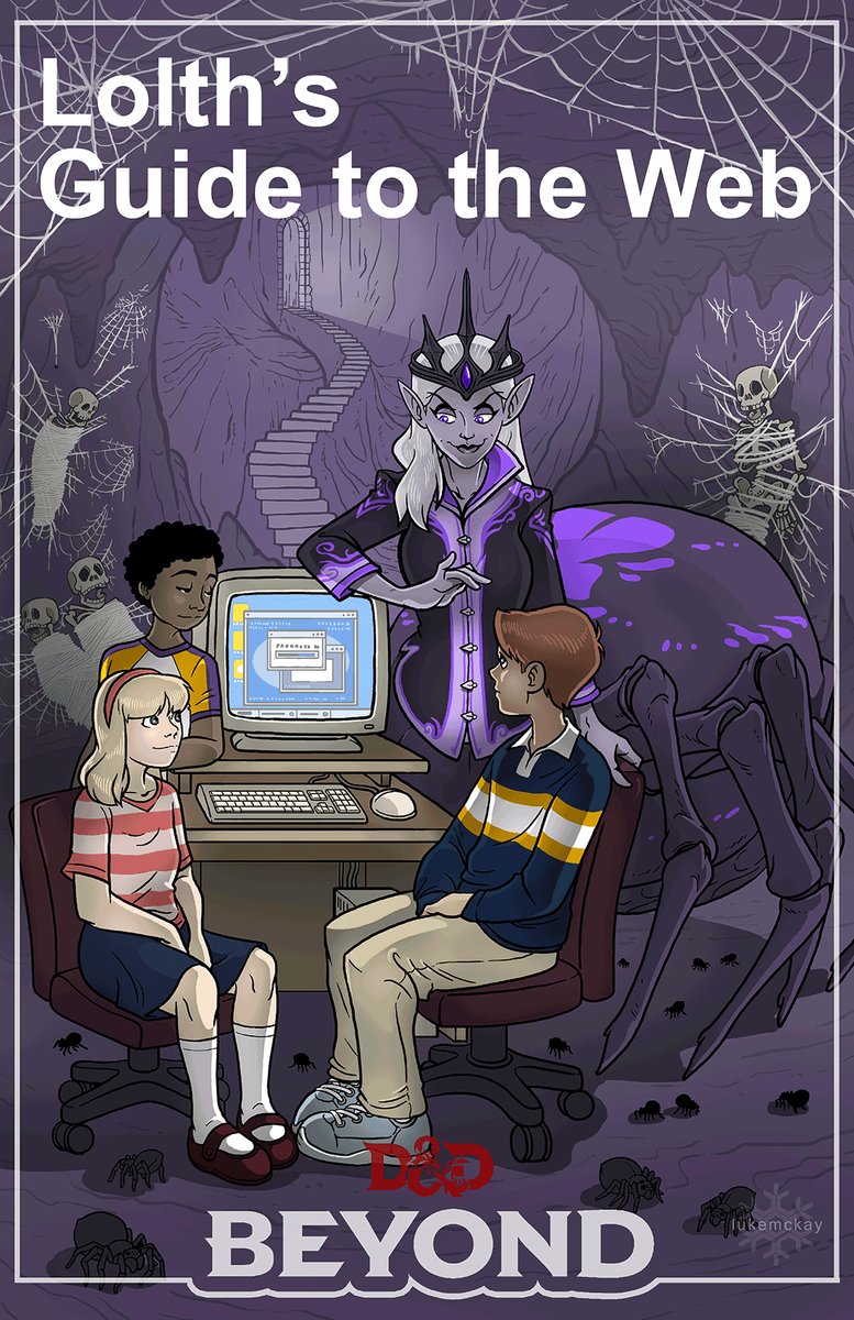araxiella's tweet image. Randomly clearing my laptop and found this &amp;lt;3 #lloth #funny #comic #web #dnd