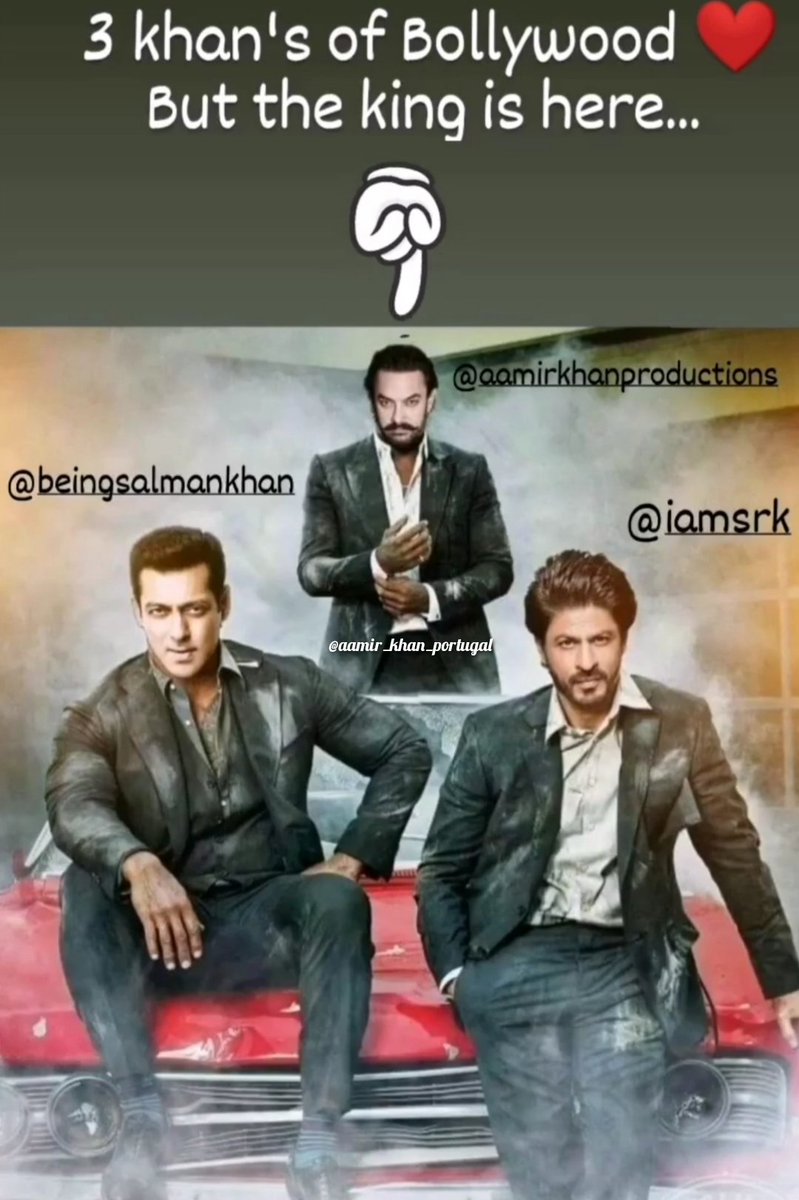 helenaguedes78's tweet photo. 3 khan's of Bollywood but king there is only one... 👑❤️
@AKPPL_Official
@iamsrk
@BeingSalmanKhan
#AamirKhan #WeStandWithAamirKhan #wesupportaamirkhan #stopboycott #aamirkhanfanworldwide #TrollHaters #aamirianforever #follow #salmankhan #sharukhkhan #kingofBollywood #superstar https://t.co/bOjweiIV3a