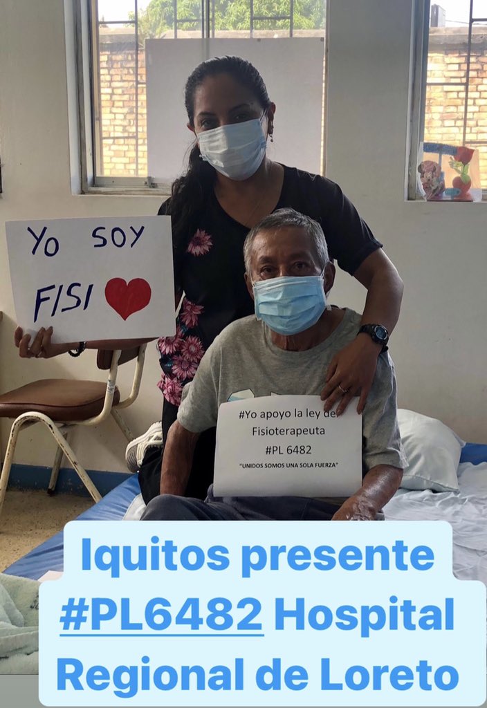 Johana31974901's tweet photo. Iquitos Presente!!! Apoyamos #PL6482 #LeyDeFisioterapiaYa Somos profesionales capacitados en primera línea ante esta pandemia!! Que se nos reconozca con nuestra #LeyDeFisioterapiaYa @MirthyVas
@LuisRoelAlva
@Luisrdioses https://t.co/epvfkCRCdD
