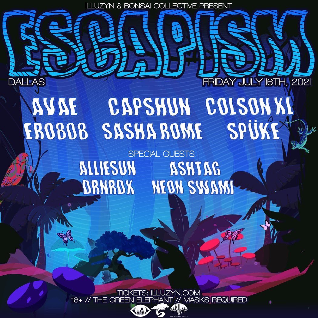 TONIGHT IS THE NIGHT! Stoked to throw down tonight at <a href="/ESCAPISMfest/">ESCAPISM</a> w/ all the homies. 
🎫 illuzyn.com
